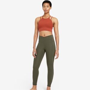 NIKE WOMENS INDY YOGA NOVELTY BRA Rugged Orange/Rugged Orange/Light Sienna NEW